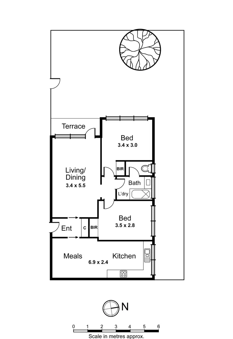 Floorplan of Homely apartment listing, 1/19a Truganini Road, Carnegie VIC 3163