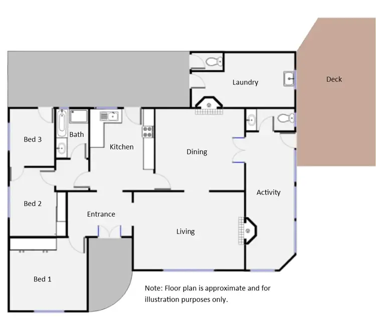 Floorplan of Homely house listing, 754 Cocklin Avenue, Red Cliffs VIC 3496