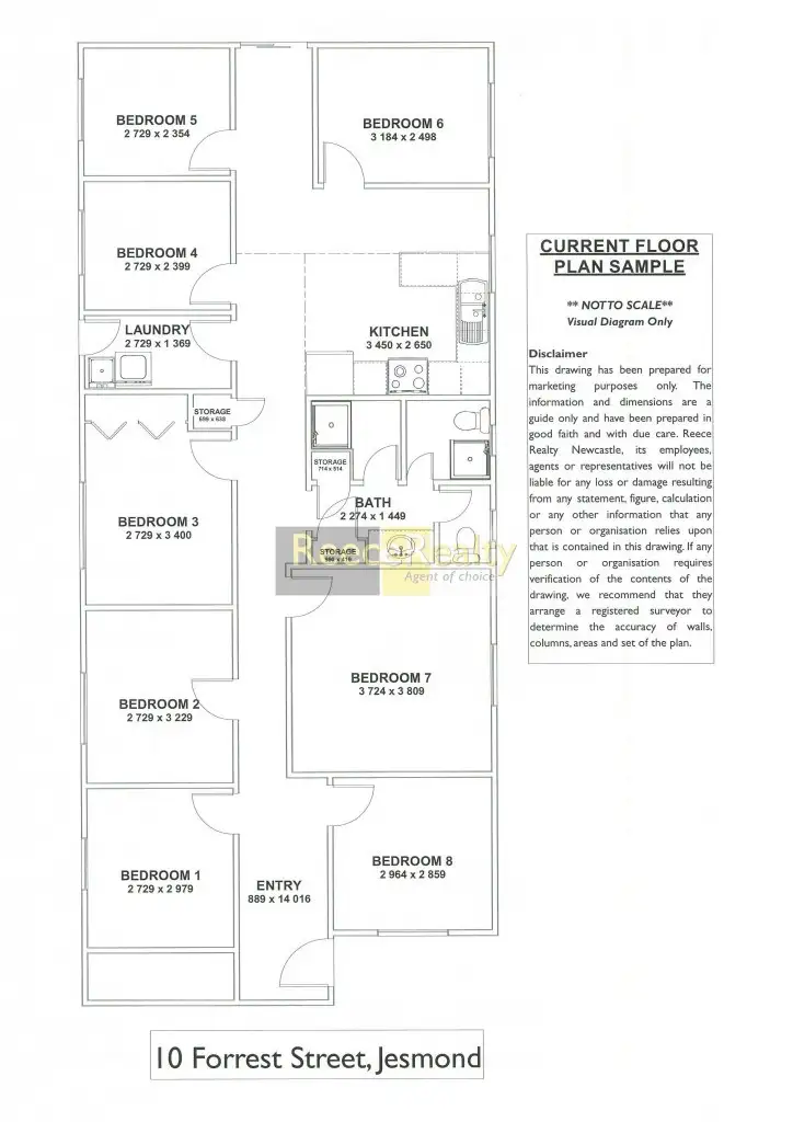 Floorplan of Homely house listing, 10 Forrest Street, Jesmond NSW 2299