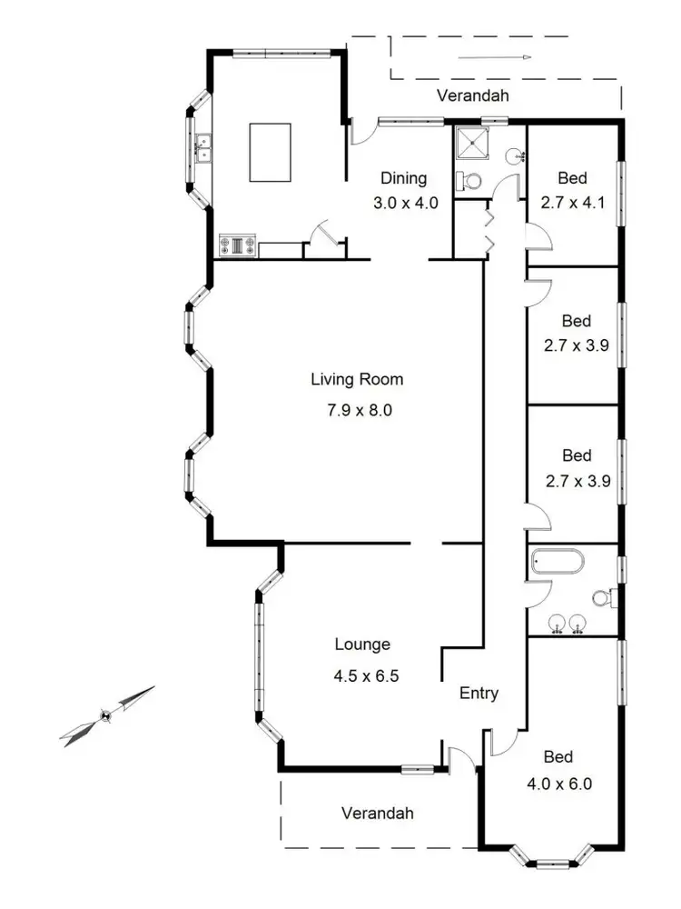 Floorplan of Homely house listing, 17 Georges Road, The Patch VIC 3792