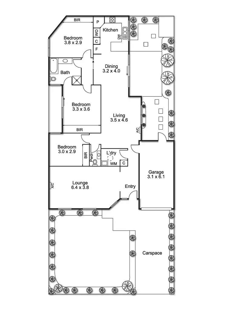 Floorplan of Homely townhouse listing, 1/69 Purtell Street, Bentleigh East VIC 3165