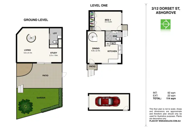 Floorplan of Homely unit listing, 2/12 Dorset Street, Ashgrove QLD 4060