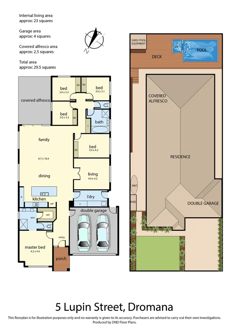 Floorplan of Homely house listing, 5 Lupin Street, Dromana VIC 3936