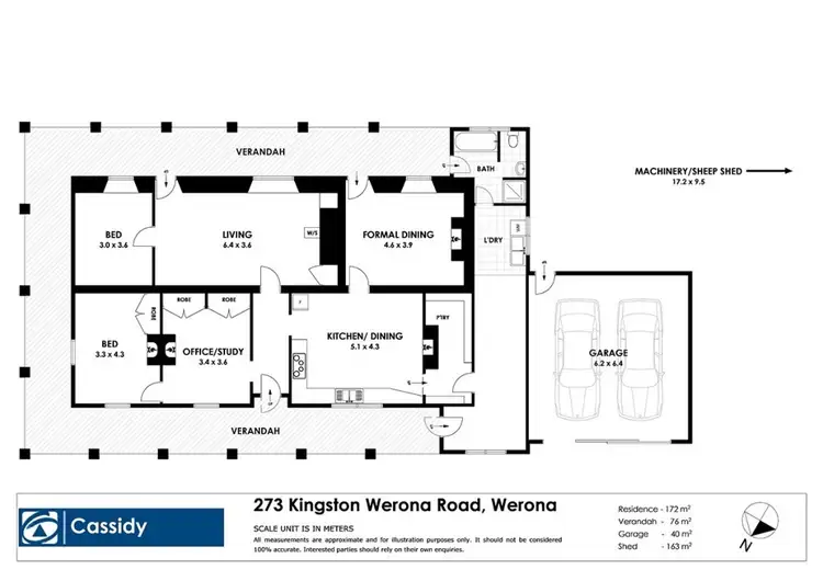 Floorplan of Homely house listing, 273 Kingston Road, Werona VIC 3364