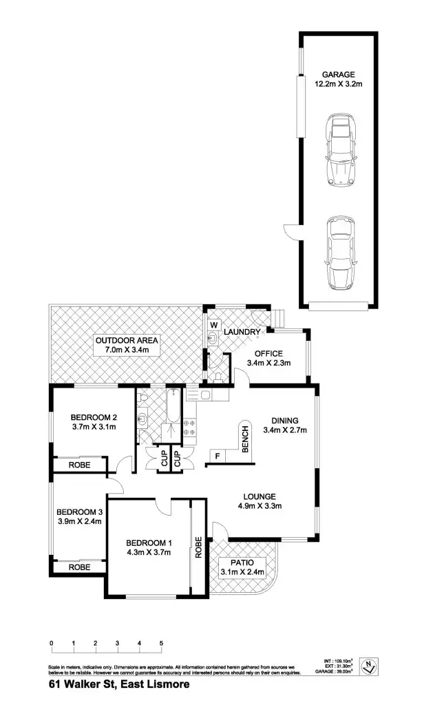Floorplan of Homely house listing, 61 Walker Street, East Lismore NSW 2480