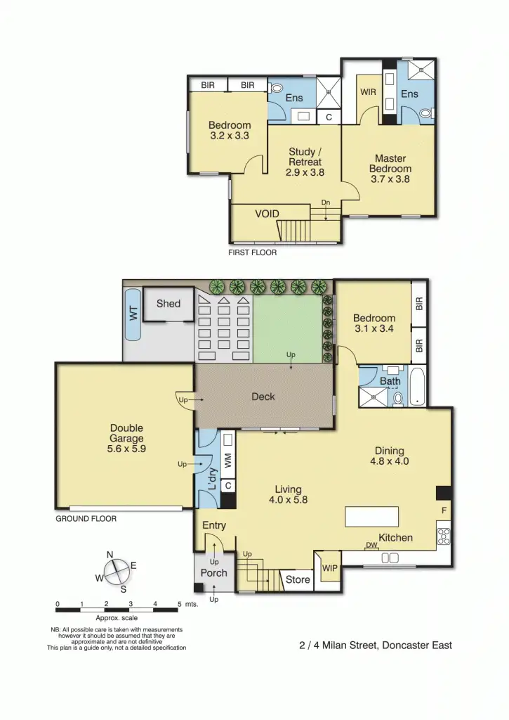 Floorplan of Homely townhouse listing, 2/4 Milan Street, Doncaster East VIC 3109
