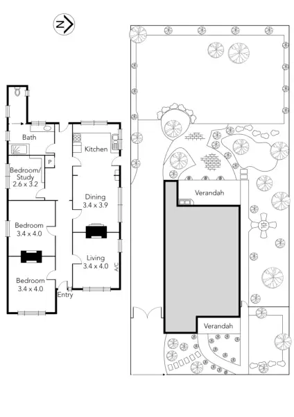 Floorplan of Homely house listing, 39 Howitt Street, Northcote VIC 3070