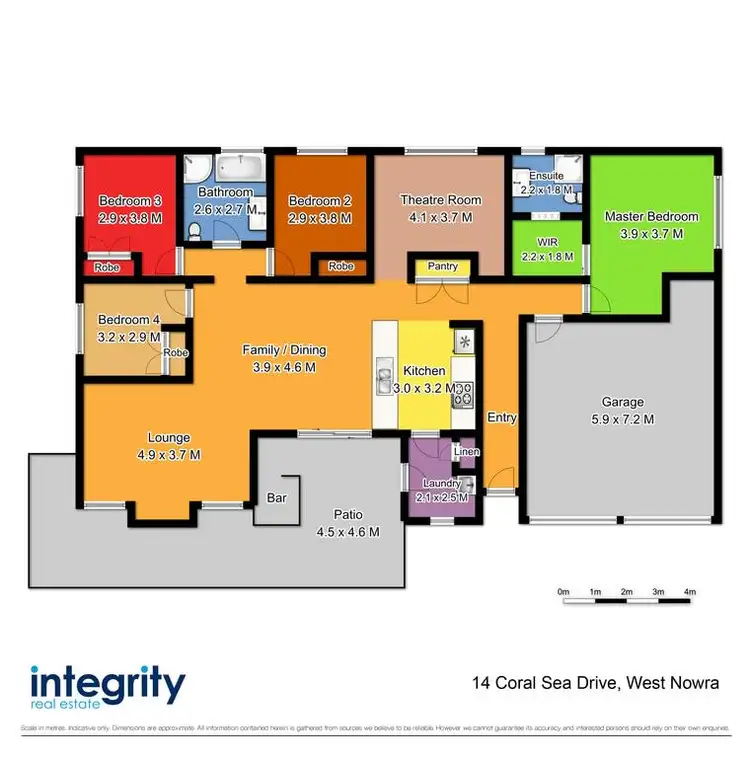 Floorplan of Homely house listing, 14 Coral Sea Drive, West Nowra NSW 2541