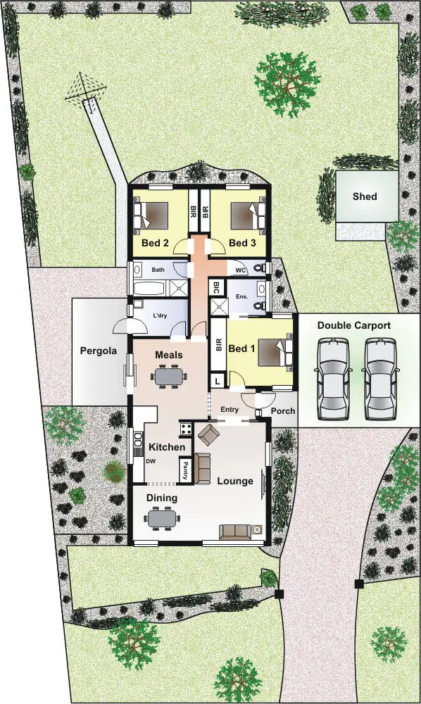 Floorplan of Homely house listing, 8 Glasson Street, Rosebud VIC 3939
