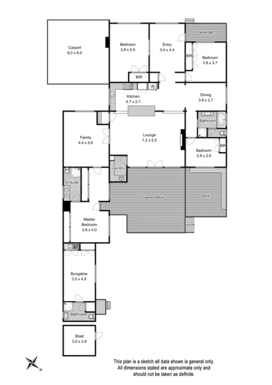 Floorplan of Homely house listing, 8 Cheeseman Street, Croydon VIC 3136