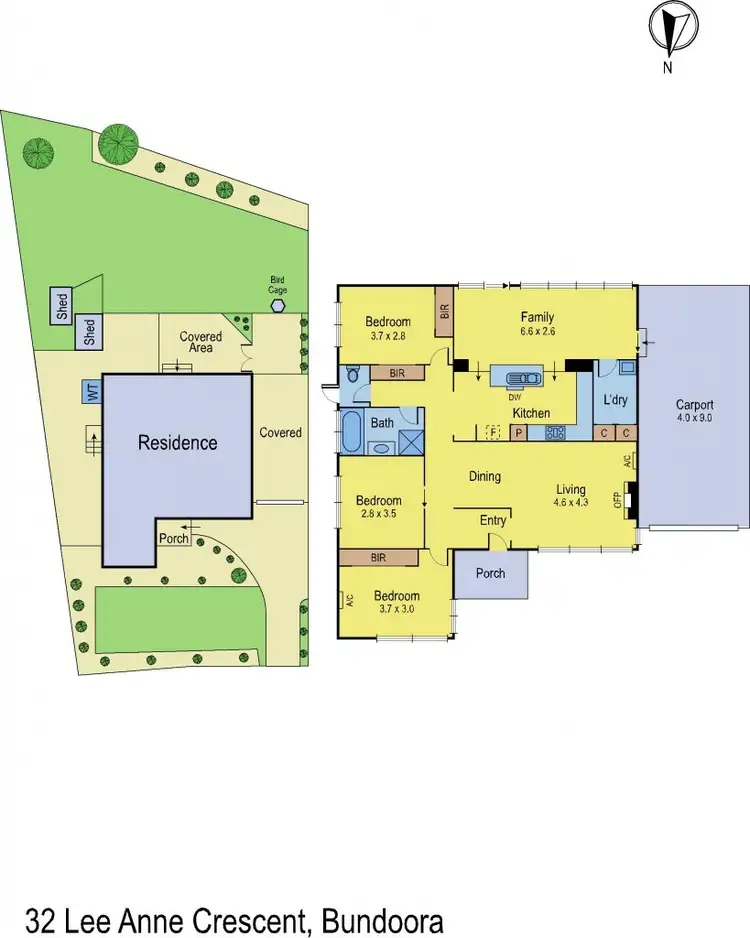 Floorplan of Homely house listing, 32 Lee Anne Crescent, Bundoora VIC 3083