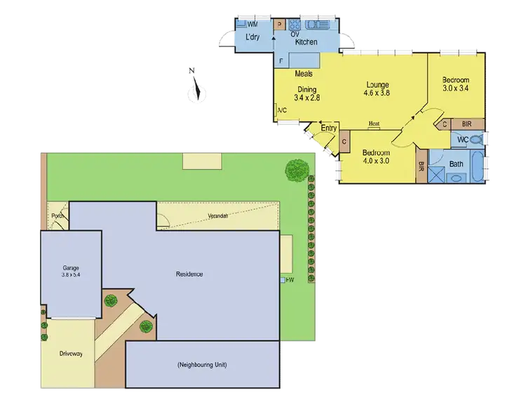 Floorplan of Homely unit listing, 3/44 Wellington Street, Geelong West VIC 3218