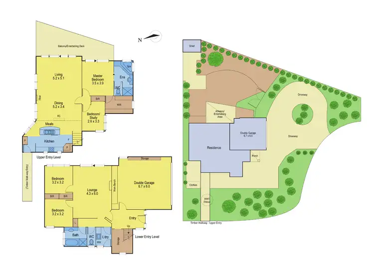 Floorplan of Homely house listing, 7-9 Hillbank Close, Hamlyn Heights VIC 3215