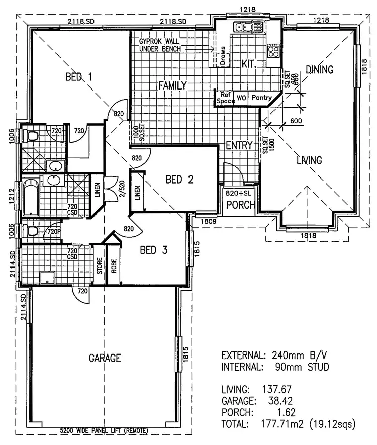 Floorplan of Homely house listing, 3 Wilton Street, Bourkelands NSW 2650