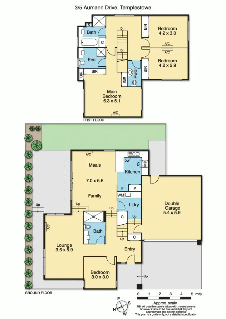 Floorplan of Homely townhouse listing, 3/5 Aumann Drive, Templestowe VIC 3106