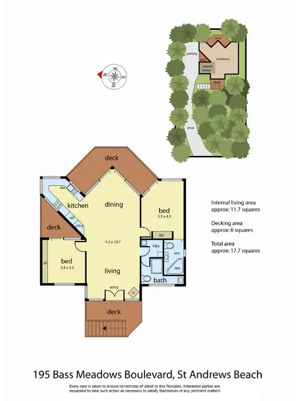 Floorplan of Homely house listing, 195 Bass Meadows Boulevard, St Andrews Beach VIC 3941