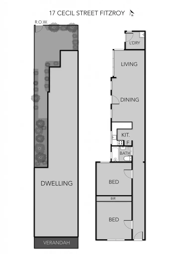 Floorplan of Homely house listing, 17 Cecil Street, Fitzroy VIC 3065