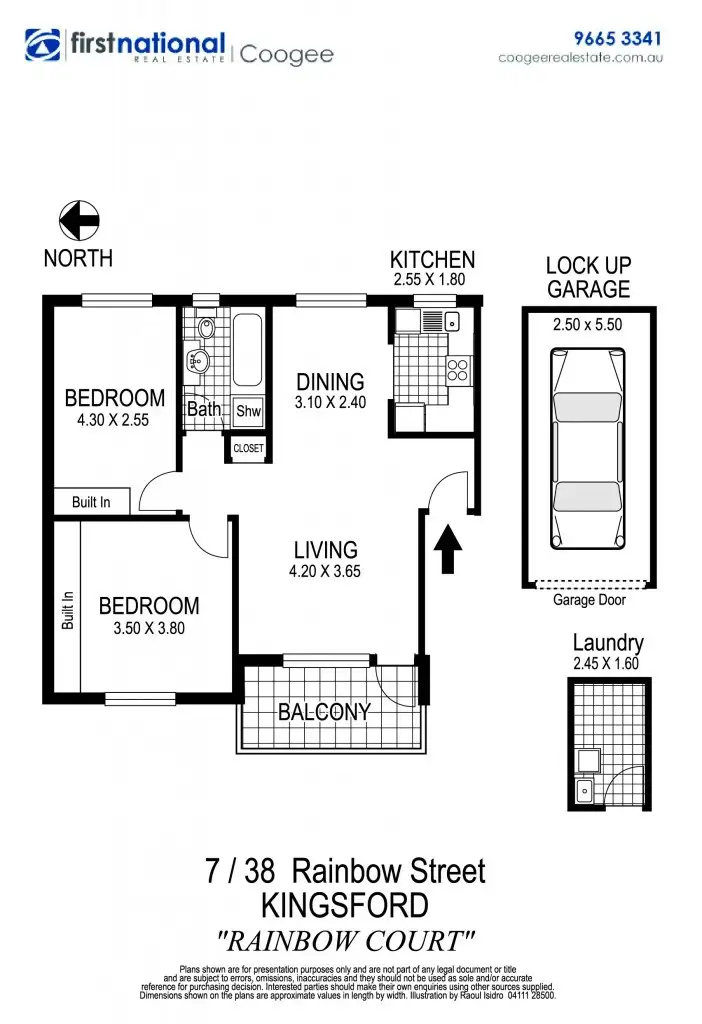 Floorplan of Homely apartment listing, 7/38-40 Rainbow Street, Kingsford NSW 2032