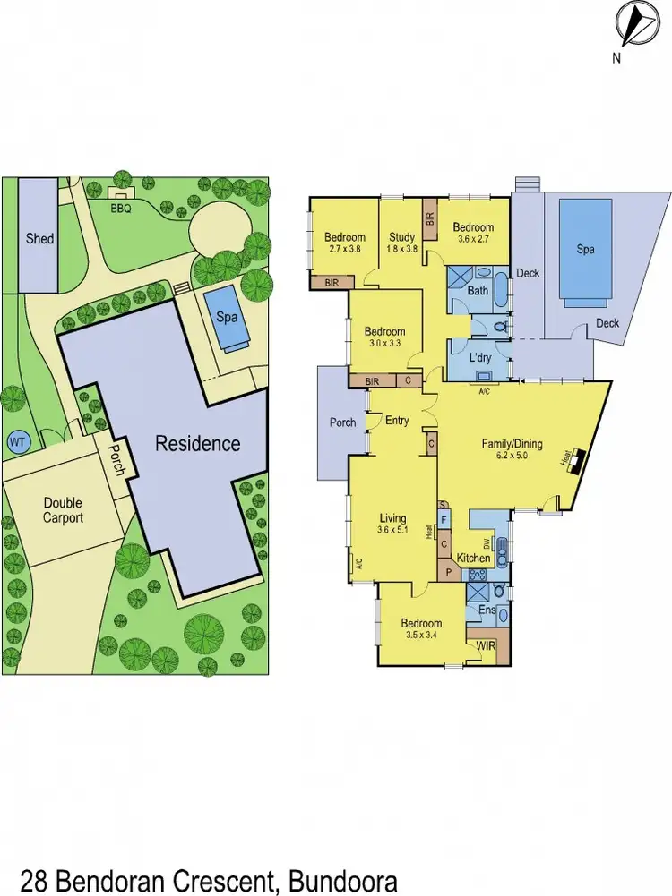 Floorplan of Homely house listing, 28 Bendoran Crescent, Bundoora VIC 3083