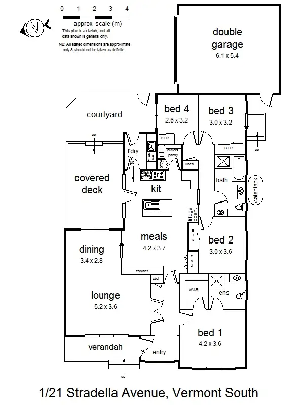 Floorplan of Homely house listing, 1/21 Stradella Avenue, Vermont South VIC 3133