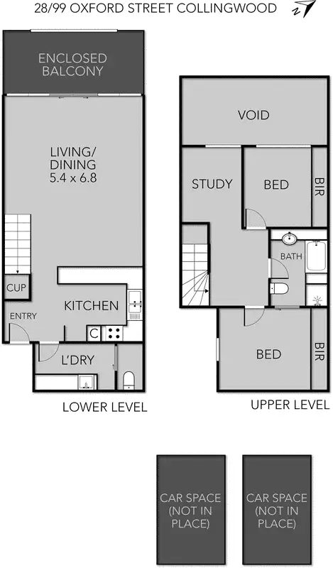 Floorplan of Homely apartment listing, 28/99 Oxford Street, Collingwood VIC 3066