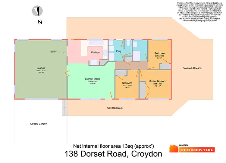 Floorplan of Homely house listing, 138 Dorset Road, Croydon VIC 3136