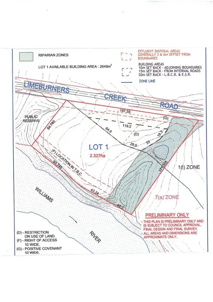 Floorplan of Homely land listing, Lot 1 Limeburners Creek Road, Clarence Town NSW 2321