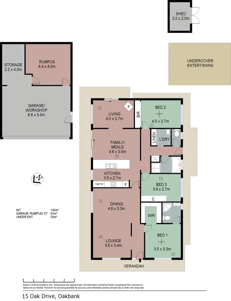 Floorplan of Homely house listing, 15 Oak Drive, Oakbank SA 5243