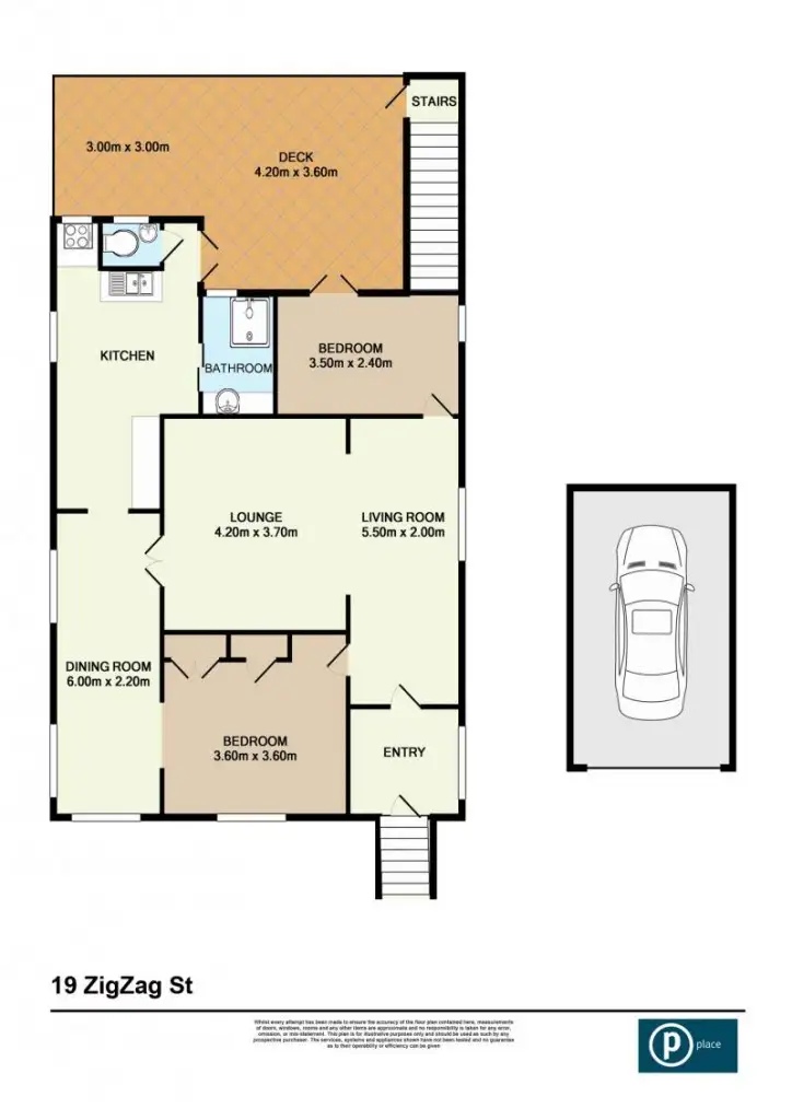 Floorplan of Homely house listing, 19 Zigzag Street, Red Hill QLD 4059