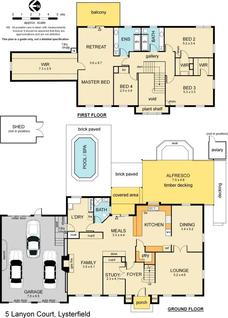 Floorplan of Homely house listing, 5 Lanyon Court, Lysterfield VIC 3156