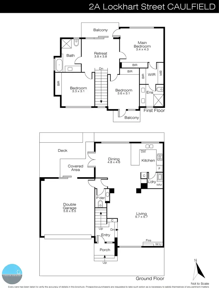 Floorplan of Homely townhouse listing, 2a Lockhart Street, Caulfield VIC 3162