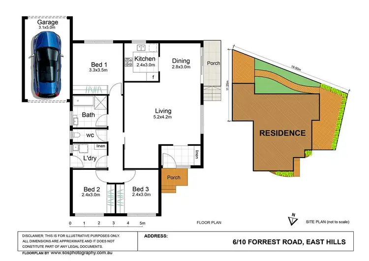 Floorplan of Homely villa listing, 6/10 Forrest Road, East Hills NSW 2213