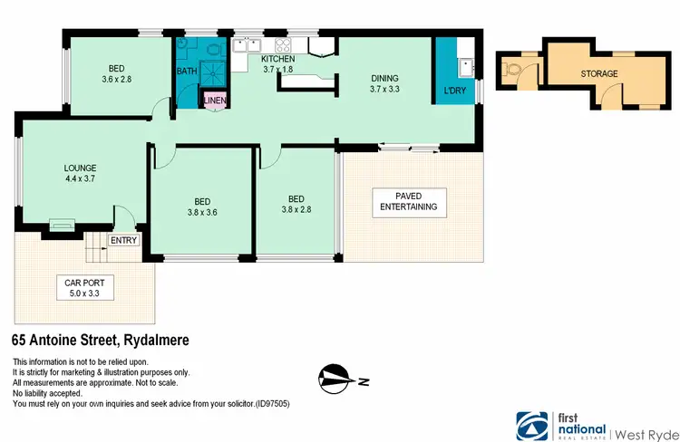 Floorplan of Homely house listing, 65 Antoine Street, Rydalmere NSW 2116
