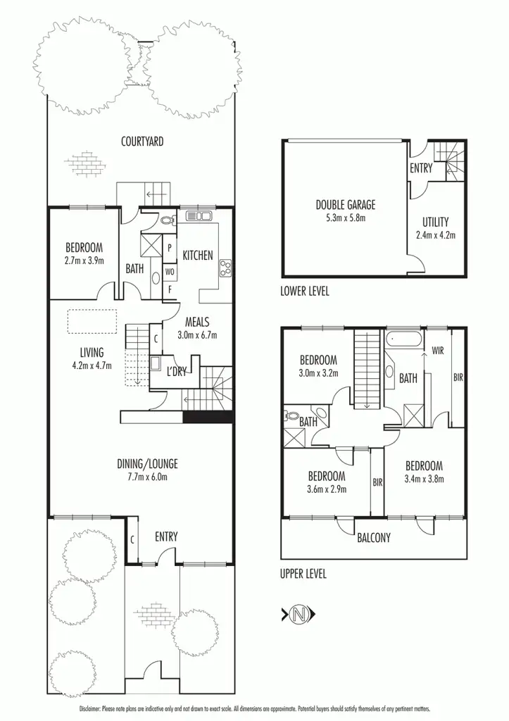 Floorplan of Homely townhouse listing, 145 Orrong Road, St Kilda East VIC 3183