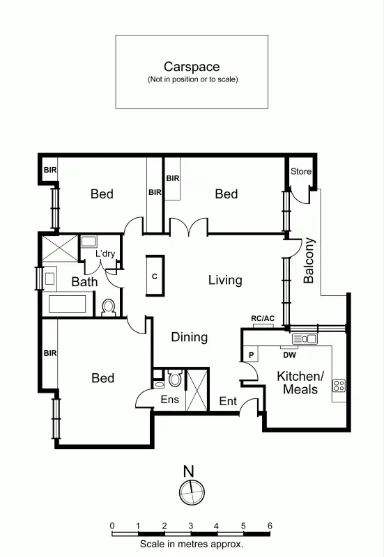Floorplan of Homely apartment listing, 1/8 Mooltan Avenue, St Kilda East VIC 3183