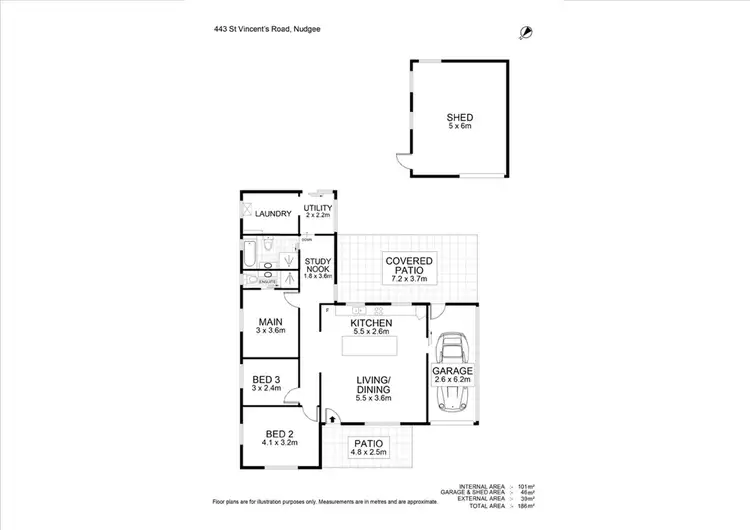 Floorplan of Homely house listing, 443 St Vincents Road, Nudgee QLD 4014