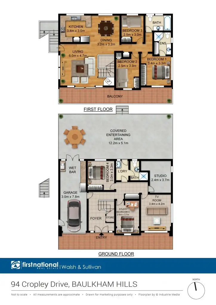 Floorplan of Homely house listing, 94 Cropley Drive, Baulkham Hills NSW 2153
