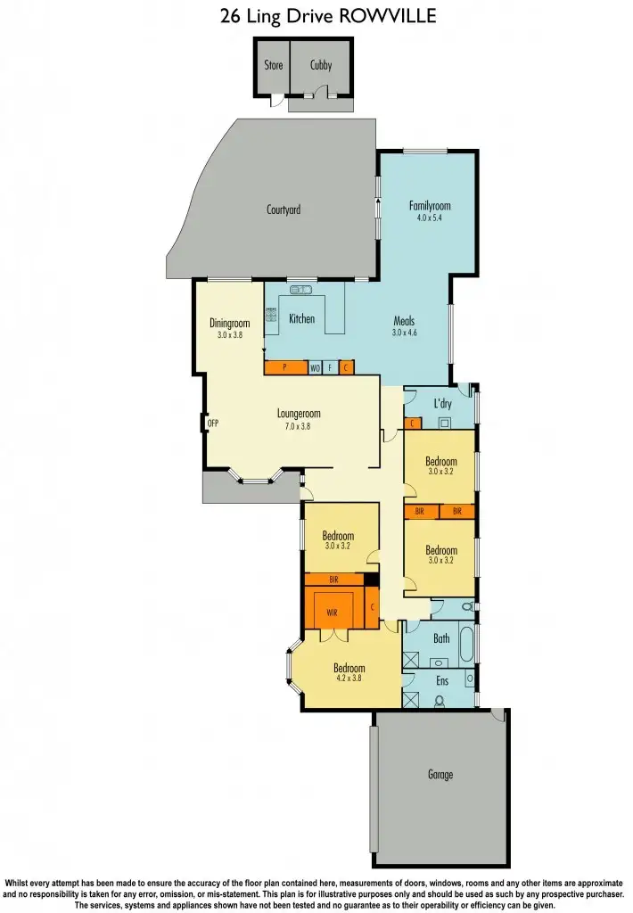 Floorplan of Homely house listing, 26 Ling Drive, Rowville VIC 3178