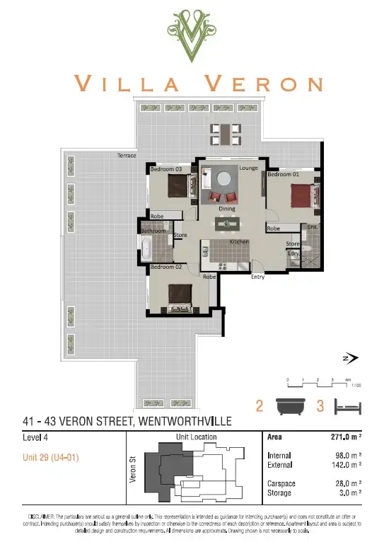 Floorplan of Homely unit listing, 29/41-43 Veron Street, Wentworthville NSW 2145