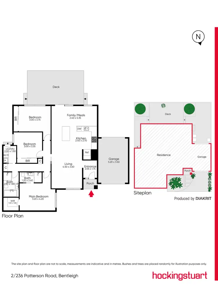 Floorplan of Homely villa listing, 2/236 Patterson Road, Bentleigh VIC 3204