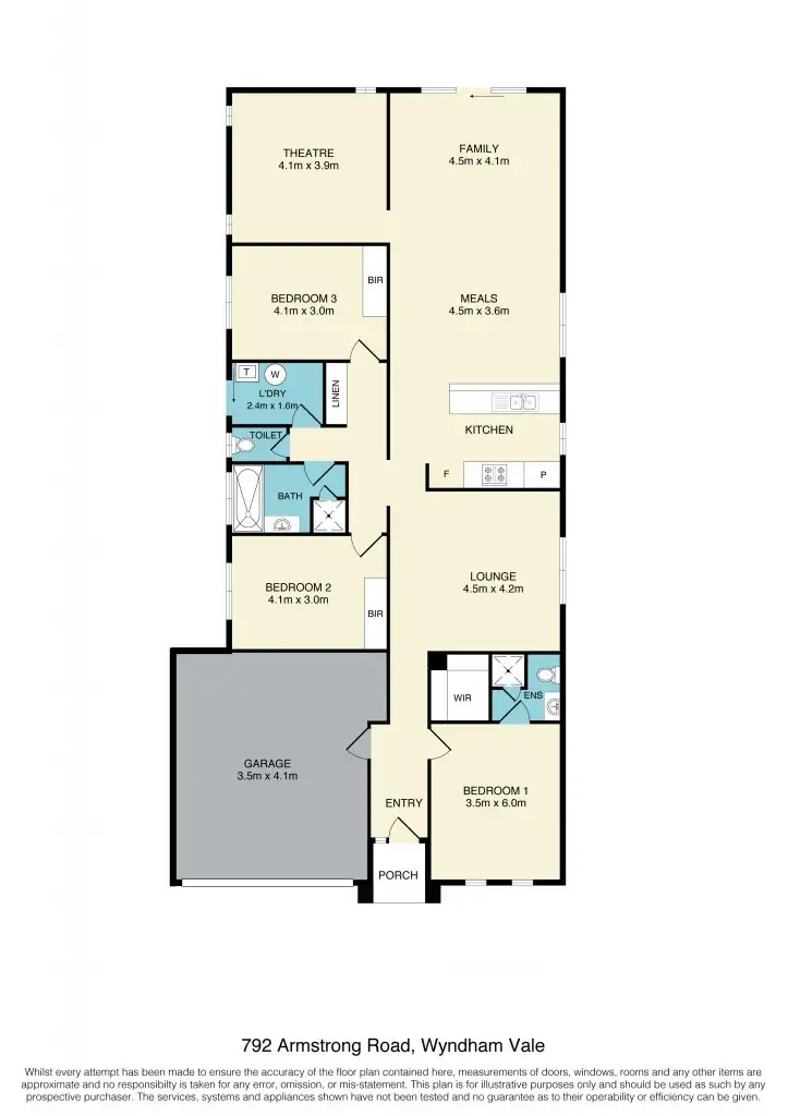 Floorplan of Homely house listing, 792 Armstrong Road, Wyndham Vale VIC 3024