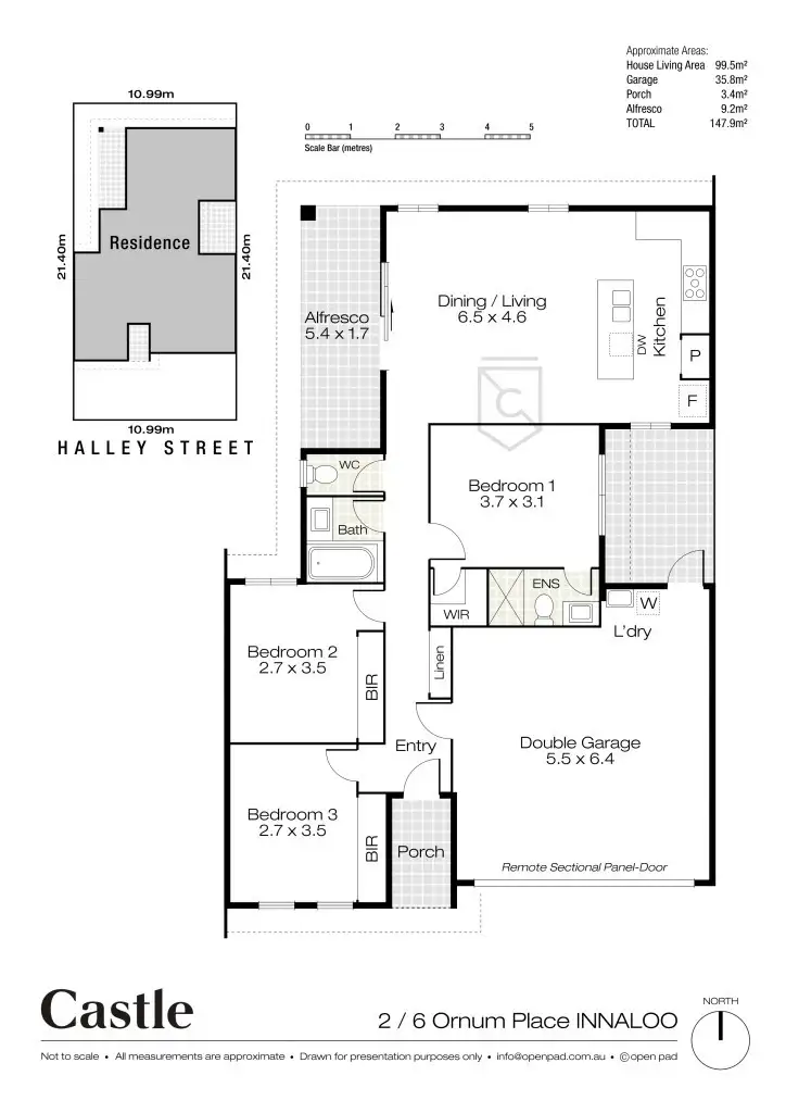 Floorplan of Homely villa listing, 2/6 Ornum Place, Innaloo WA 6018
