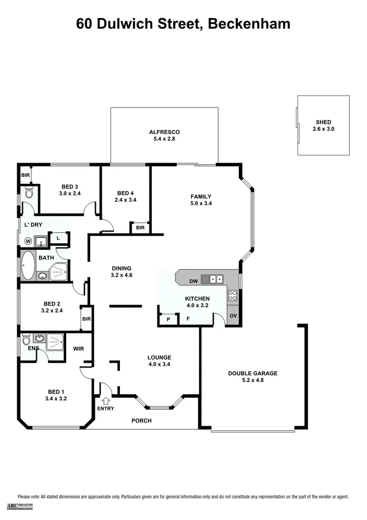 Floorplan of Homely house listing, 60 Dulwich Street, Beckenham WA 6107