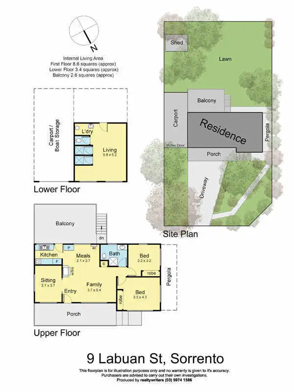 Floorplan of Homely house listing, 9 Labuan Street, Sorrento VIC 3943