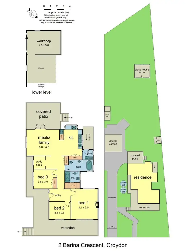 Floorplan of Homely house listing, 2 Barina Crescent, Croydon VIC 3136