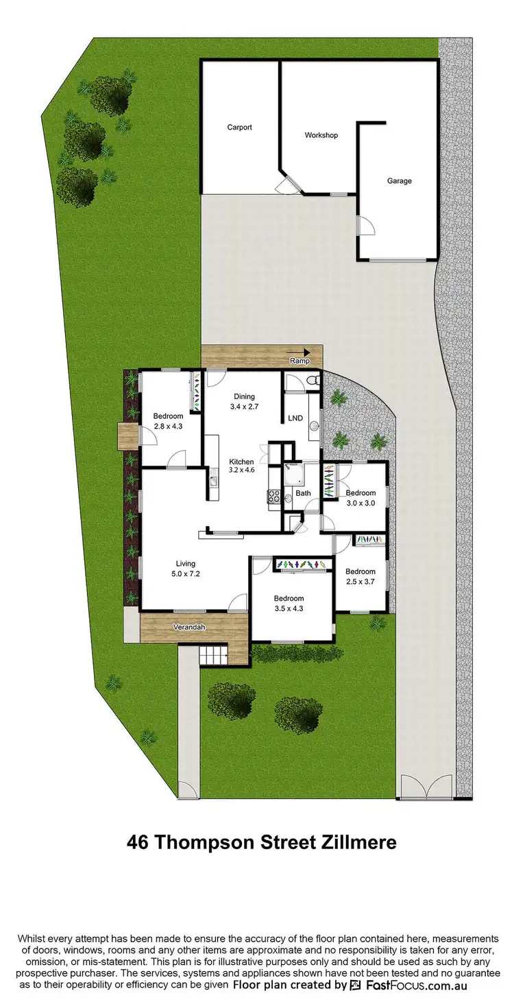 Floorplan of Homely house listing, 46 Thompson Street, Zillmere QLD 4034