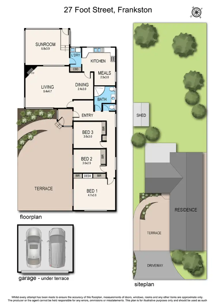 Floorplan of Homely house listing, 27 Foot Street, Frankston VIC 3199