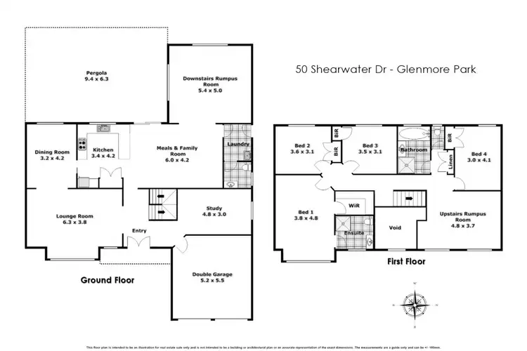 Floorplan of Homely house listing, 50 Shearwater Drive, Glenmore Park NSW 2745