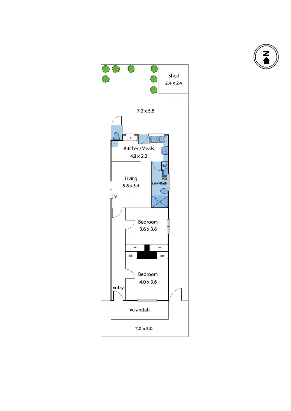 Floorplan of Homely house listing, 36 Hotham Street, Seddon VIC 3011