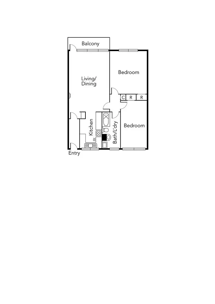 Floorplan of Homely apartment listing, 11/45 Abbott Street, Sandringham VIC 3191
